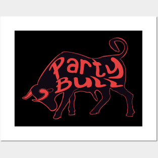 Party Bull Posters and Art